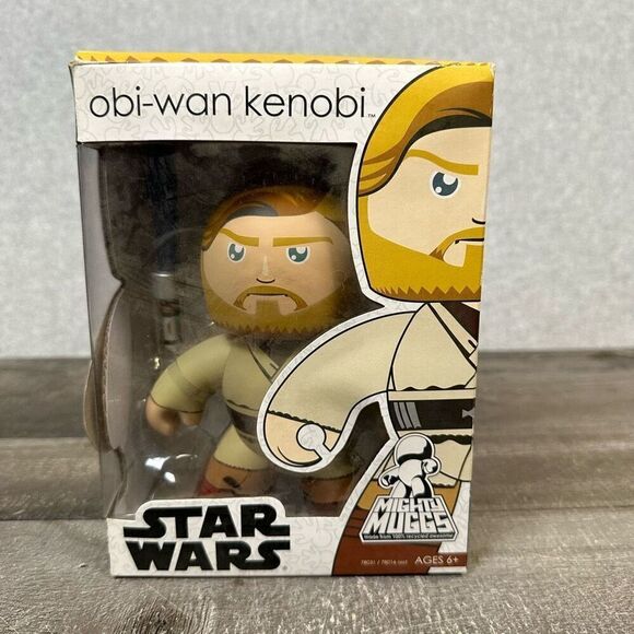 Obi-Wan Kenobi Star Wars Mighty Muggs Hasbro Action Figure Toy New in Box - Picture 1 of 4